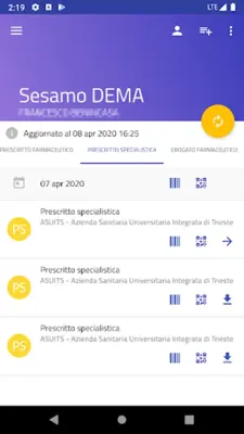 Sesamo DEMA android App screenshot 2